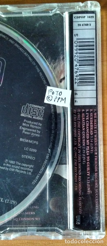 CDs de m&uacute;sica: Morrissey - We hate it when our friends become successful (CD SINGLE) - Foto 3
