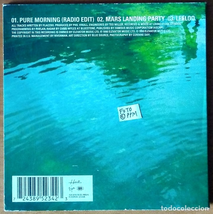 CDs de m&uacute;sica: PLACEBO - PURE MORNING (CD-SINGLE) - Foto 2