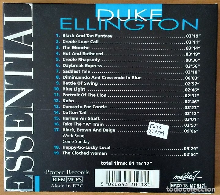 CDs de m&uacute;sica: Duke Ellington - Essential CD - Foto 2