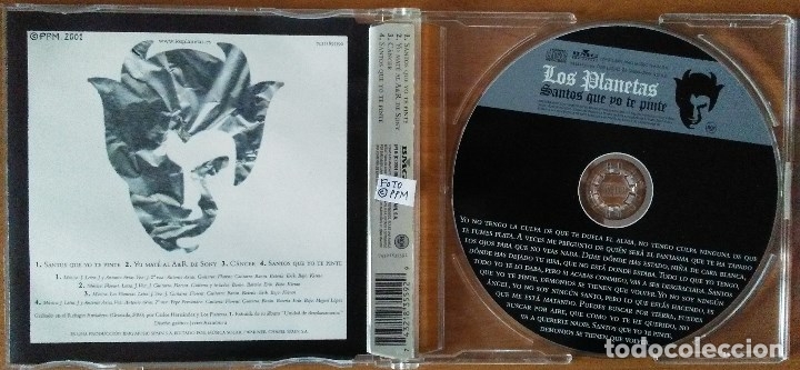 CDs de m&uacute;sica: LOS PLANETAS - Santos que yo te pint&eacute; (CD-SINGLE) - Foto 3