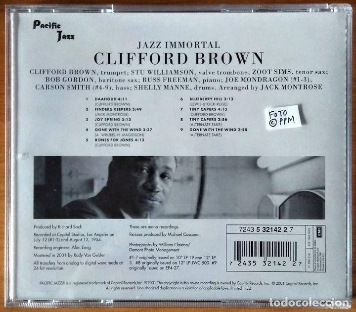 CDs de m&uacute;sica: Clifford Brown - Jazz Immortal (CD) - Foto 2