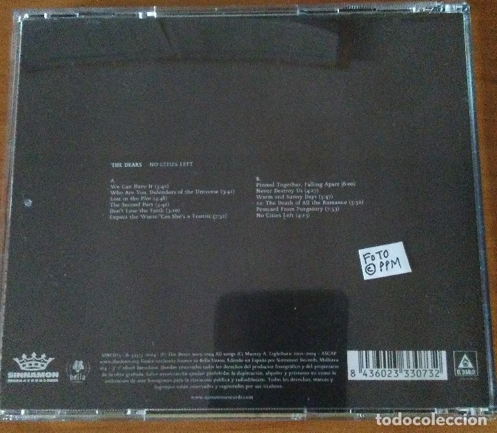 CDs de m&uacute;sica: The Dears - No Cities Left (CD) - Foto 2