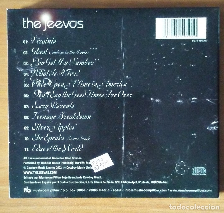 CDs de m&uacute;sica: The Jeevas - 1,2,3,4 (CD, Digipack) - Foto 2