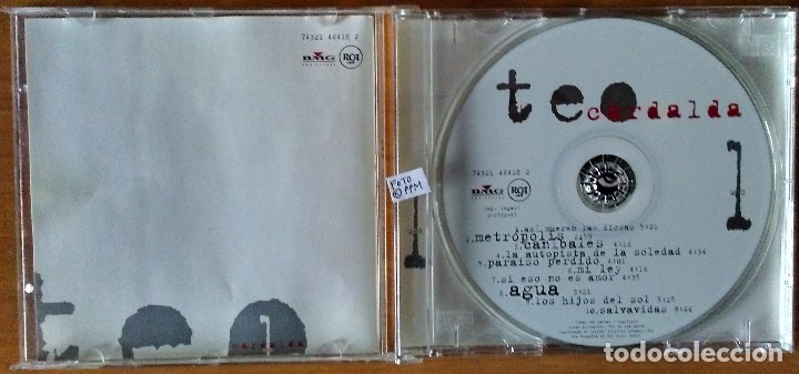 CDs de m&uacute;sica: TEO CARDALDA - Uno (CD, 1997) - Foto 3