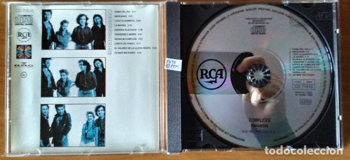 CDs de m&uacute;sica: C&oacute;mplices - Manzanas CD - Foto 3