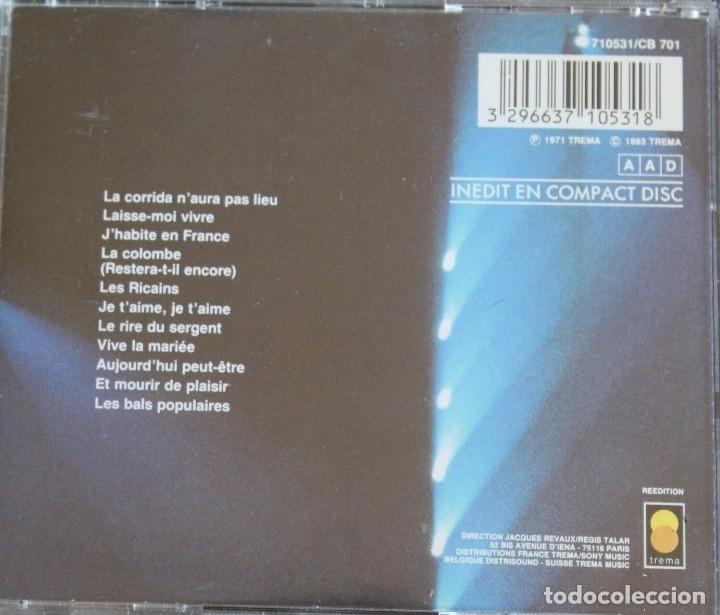 CDs de m&uacute;sica: Michel Sardou -  Olimpia 71 - CD - Foto 2