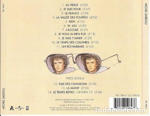 CDs de m&uacute;sica: Michel Sardou  - CD remasterizado - Foto 2