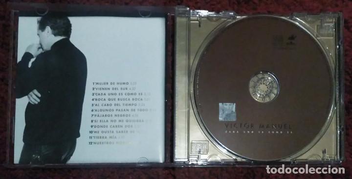CDs de m&uacute;sica: VICTOR MANUEL (CADA UNO ES COMO ES) CD 1999 - Foto 3