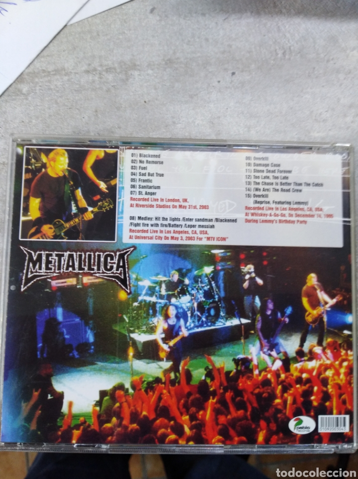 CDs de m&uacute;sica: Metallica-riverside studios 2003 - Foto 2