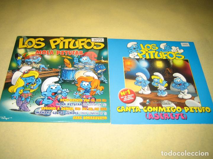 CDs de m&uacute;sica: LOS PITUFOS LOTE DE DOS CDS  - CD PROMO - Foto 1