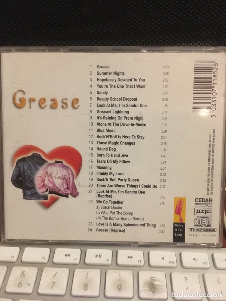 CDs de m&uacute;sica: GREASE-C.C PRODUCTIONS-RARO - Foto 3