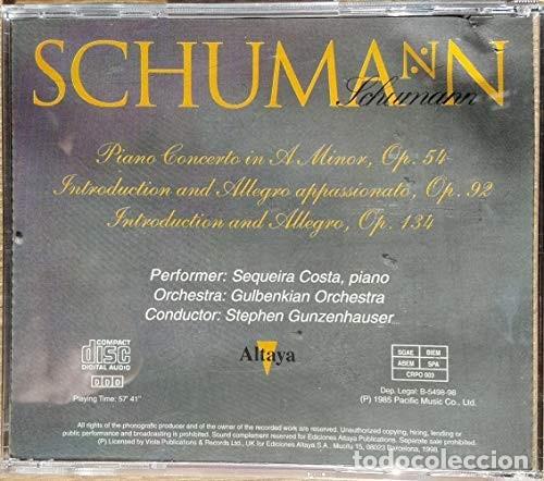 CDs de m&uacute;sica: Schumann - Piano Concerto in A Minor - Foto 2