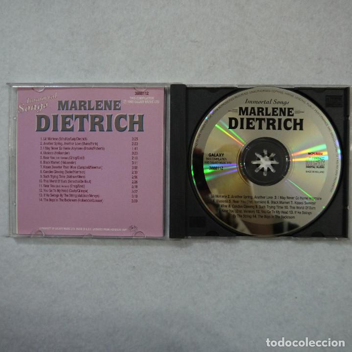 CDs de m&uacute;sica: MARLENE DIETRICH - IMMORTAL SONGS - CD 1995 - Foto 2
