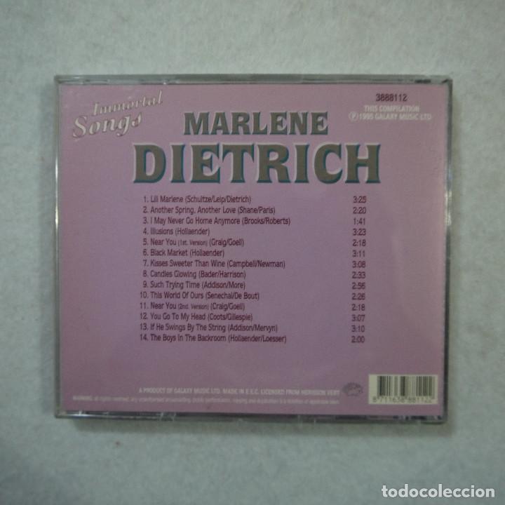 CDs de m&uacute;sica: MARLENE DIETRICH - IMMORTAL SONGS - CD 1995 - Foto 3