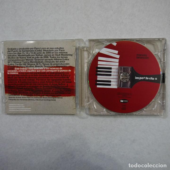 CDs de m&uacute;sica: MANOLO TARANC&Oacute;N - IMPERFECTOS - CD 2009 - Foto 2