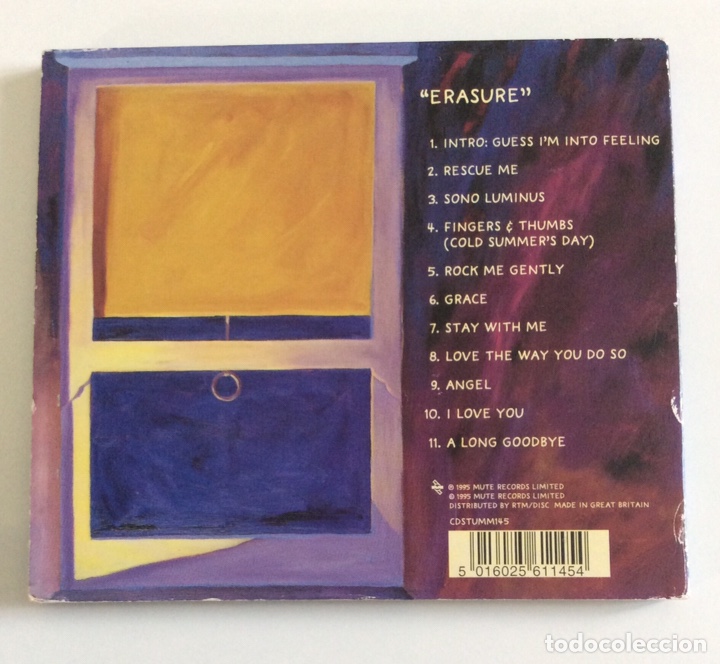 CDs de m&uacute;sica: ERASURE.ERASURE. CD(1995) - Foto 2