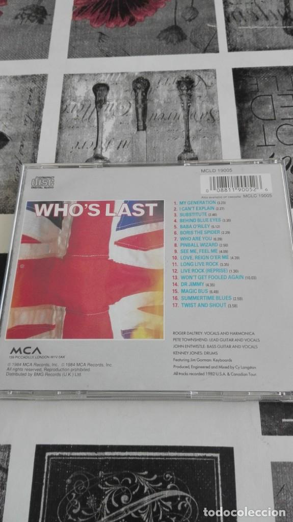 CDs de m&uacute;sica: The who - whos last - 1 cd - Foto 3