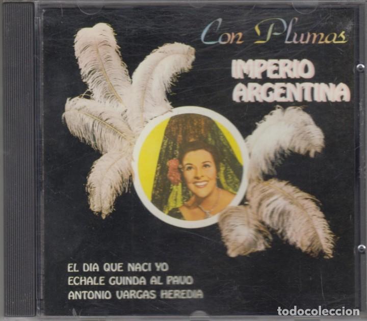 CDs de m&uacute;sica: Imperio Argentina cd Con Plumas 1988 EMI - Foto 1