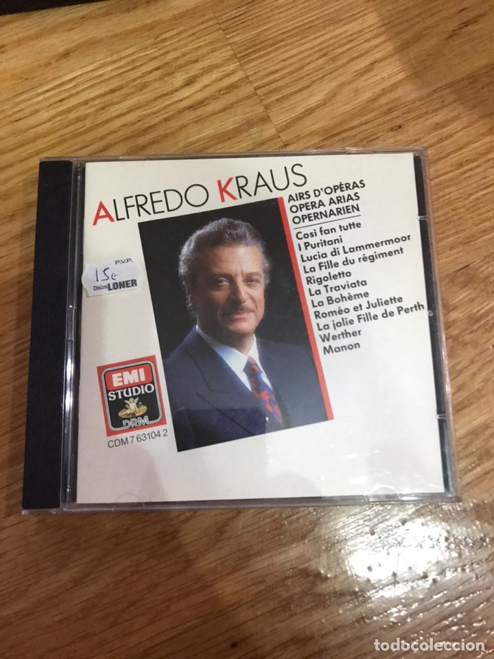 CDs de m&uacute;sica: Alfredo kraus &oacute;pera arias - Foto 1