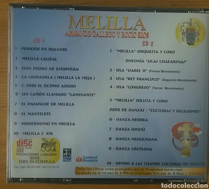 CDs de m&uacute;sica: Melilla. VV AA. Doble CD. Rareza. - Foto 3