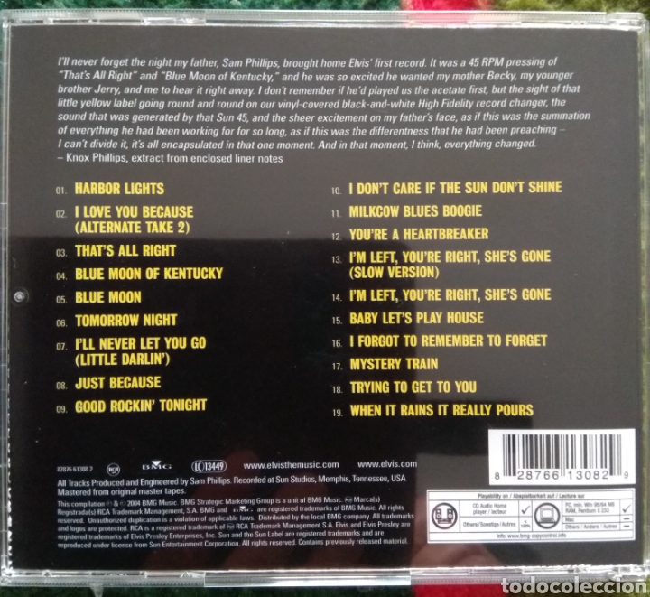 CDs de m&uacute;sica: Elvis Presley at sun - Foto 2