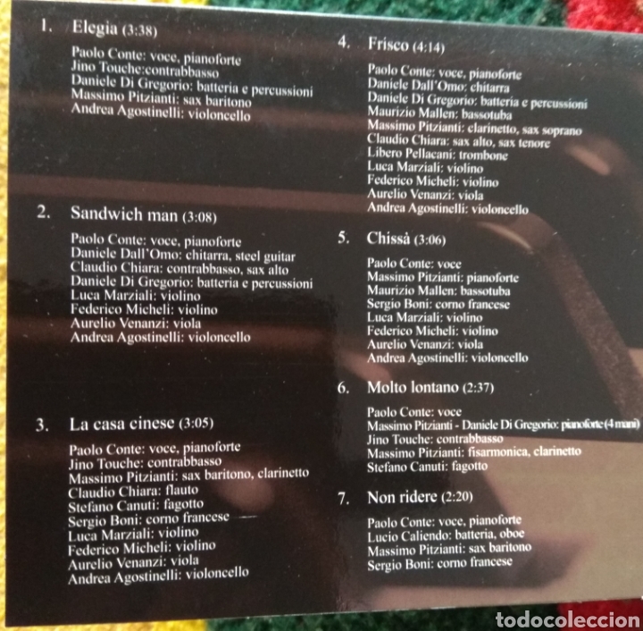 CDs de m&uacute;sica: Paolo Conte eleg&iacute;a Paolo - Foto 4