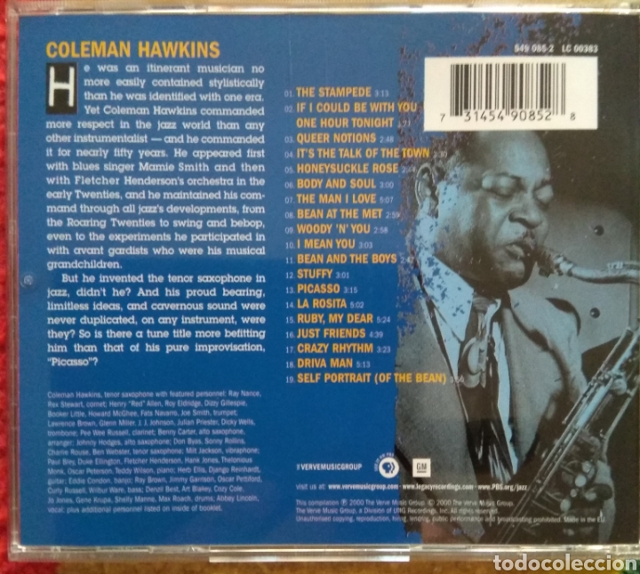 CDs de m&uacute;sica: Coleman Hawkins The definitive - Foto 2