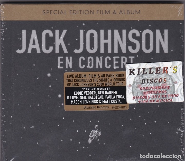 CDs de m&uacute;sica: Jack Johnson - En Concert - CD + DVD Precintado - Foto 1