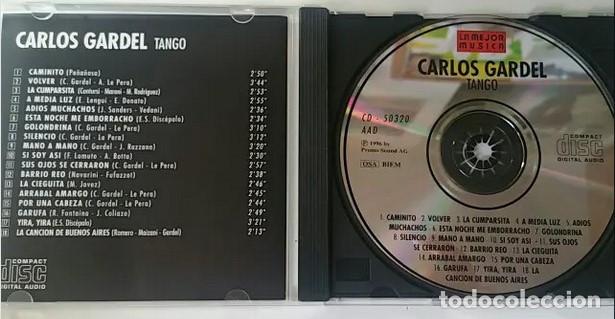 CDs de m&uacute;sica: CARLOS GARDEL, TANGO, CD MUSICA, COMPACT DISC, DISCO - Foto 2