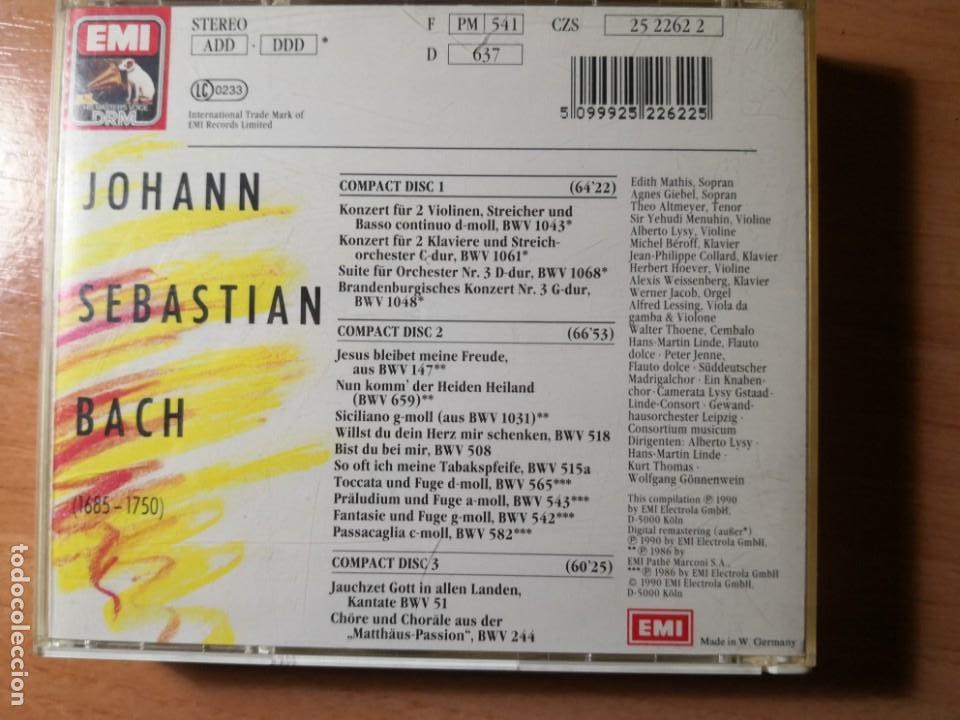 CDs de m&uacute;sica: BACH 3 cds EMI Lo mejor - Foto 2