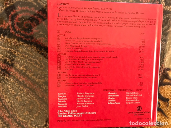 CDs de m&uacute;sica: Carmen. Gran &oacute;pera. Paso.a paso. CD Book. Como nuevo - Foto 2