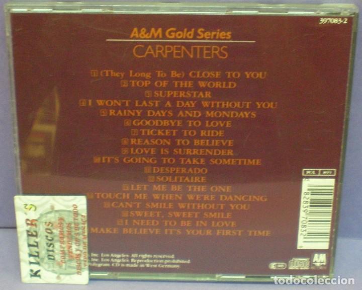 CDs de m&uacute;sica: Carpenters - A&M Gold Series - CD - Foto 3