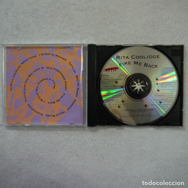 CDs de m&uacute;sica: RITA COOLIDGE - FIRE ME BACK - CD 1990 - Foto 2
