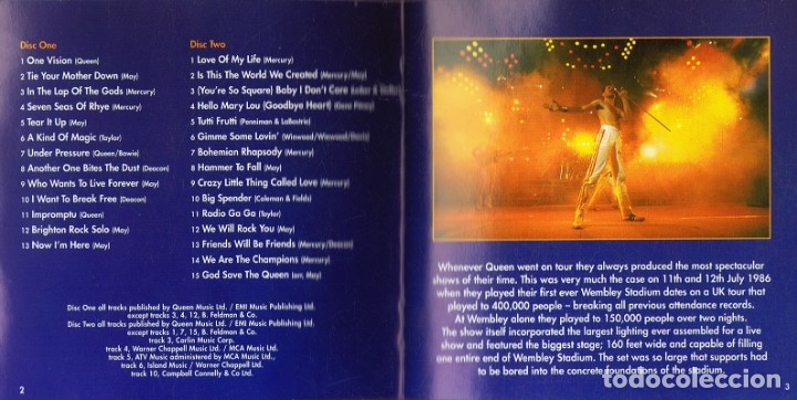 Queen Live At Wembley 86 2 Cd Sold Through Direct Sale