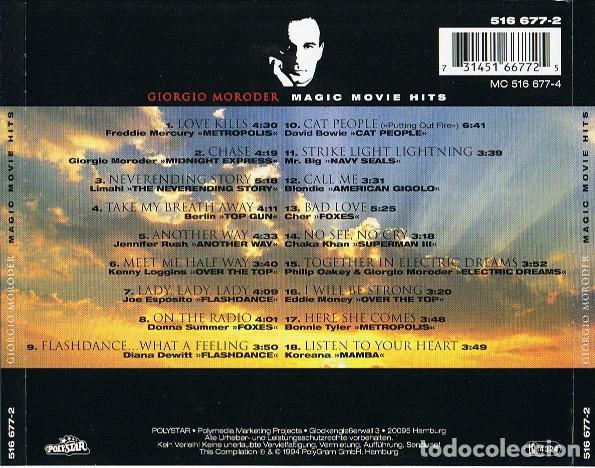 CDs de m&uacute;sica: Giorgio Moroder &lrm;&ndash; Magic Movie Hits - Foto 2