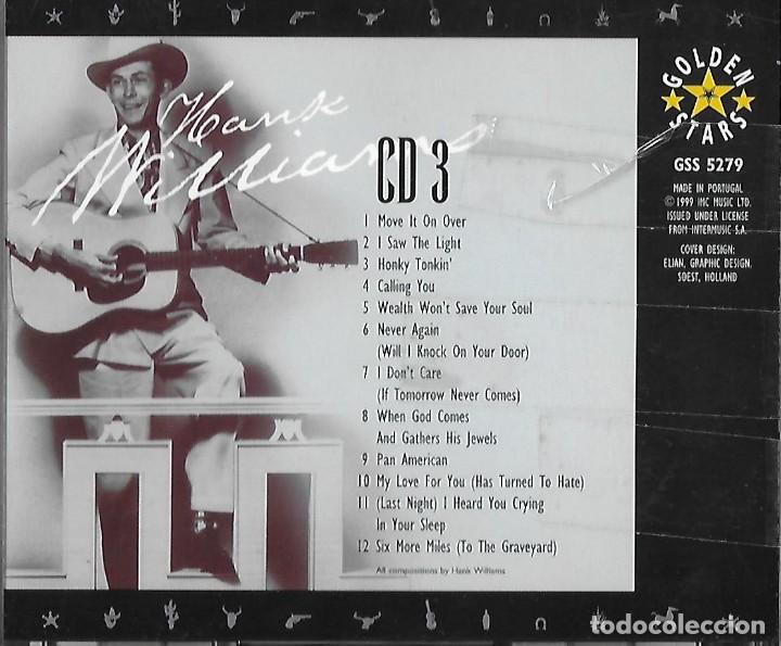 CDs de m&uacute;sica: HANK WILLIAMS. MOVE IT ON OVER. 3 CD&acute;s - Foto 4