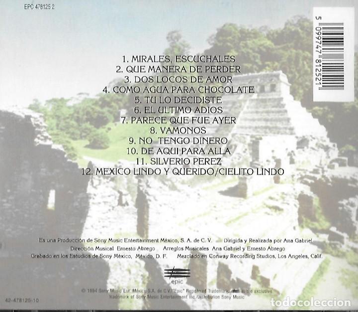 CDs de m&uacute;sica: ANA GABRIEL. AYER Y HOY. CD - Foto 2