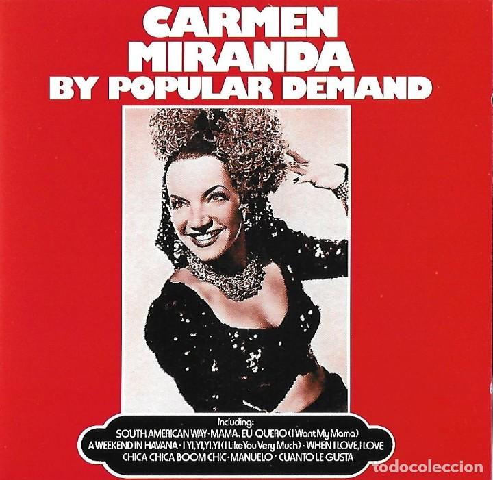 CDs de m&uacute;sica: CARMEN MIRANDA. BY POPULAR DEMAND. CD - Foto 1