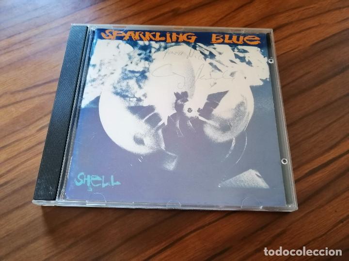 Music CDs: SPARKLING BLUE. SHELL. CD EN BUEN ESTADO CON 10 TEMAS. DEDICADO EN PORTADA. RAR&Iacute;SIMO