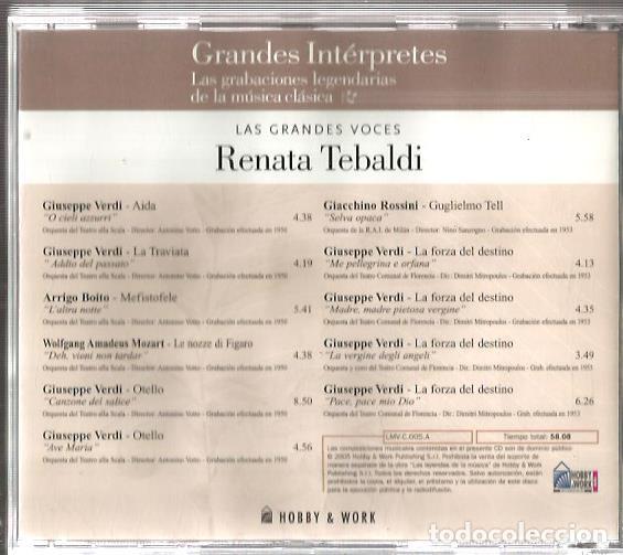CDs de m&uacute;sica: CD RENATA TEBALDI : GRANDES INTERPRETES - Foto 2