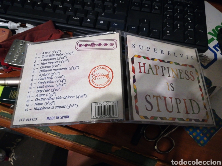 CDs de m&uacute;sica: Superelvis cd happiness is stupid 1996 - Foto 1
