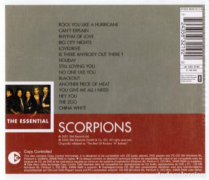 CDs de m&uacute;sica: SCORPIONS THE ESSENTIAL (CD) - Foto 2