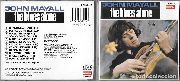 CDs de m&uacute;sica: JOHN MAYALL: THE BLUES ALONE - Foto 1