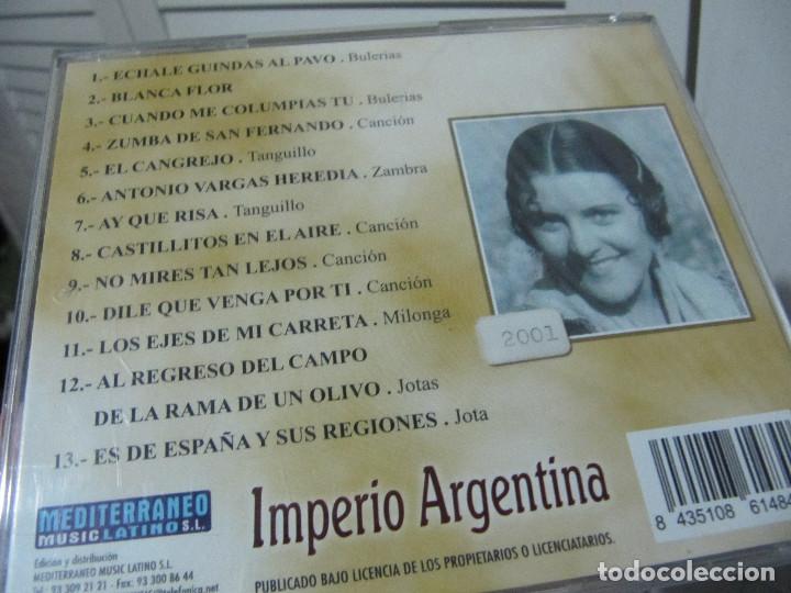 CDs de m&uacute;sica: IMPERIO ARGENTINA 13 EXITOS - Foto 2