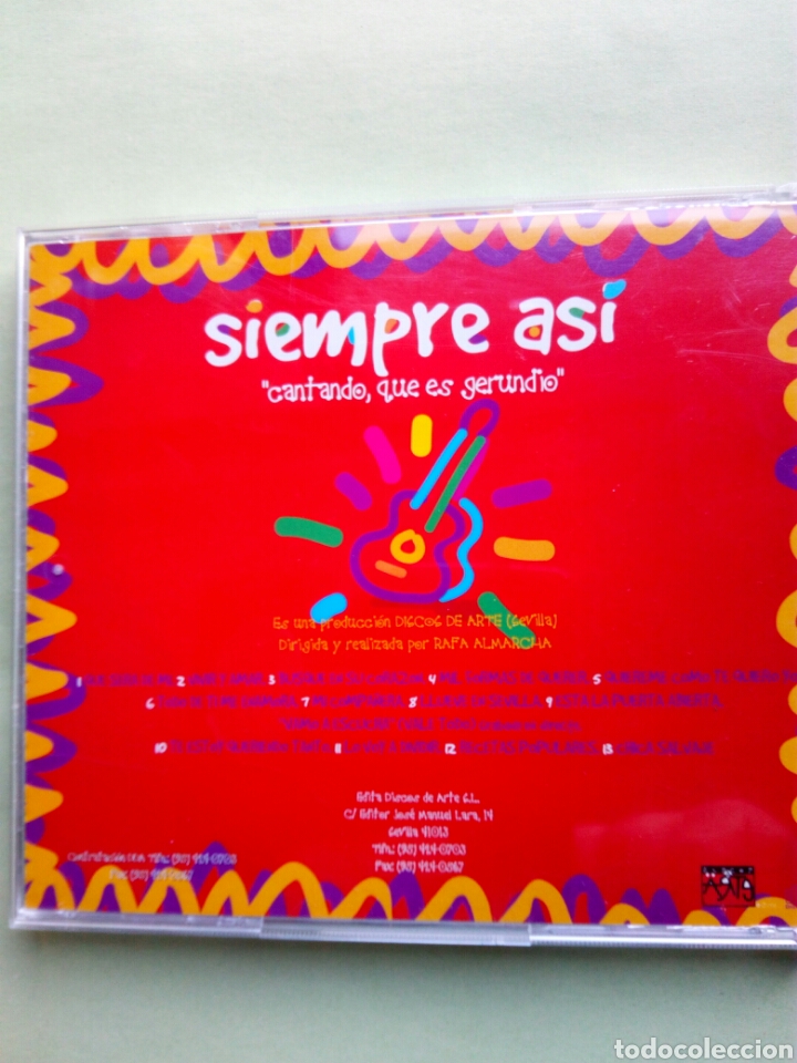 CDs de m&uacute;sica: SIEMPRE ASI CANTANDO,QUE ES GERUNDIO CD - Foto 2