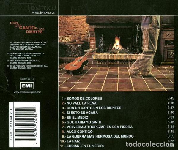 CDs de m&uacute;sica: Tontxu - Con un canto en los dientes - CD - Foto 2
