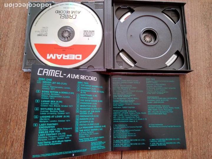 CDs de m&uacute;sica: 2 CD CAMEL A LIVE RECORD - Foto 2