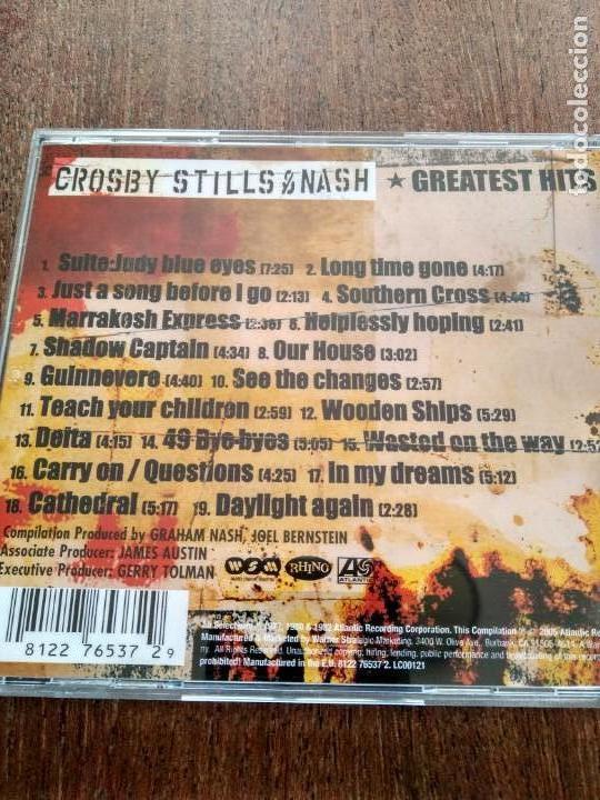 CDs de m&uacute;sica: CD CROSBY STILLS NASH GREATEST HITS - Foto 3