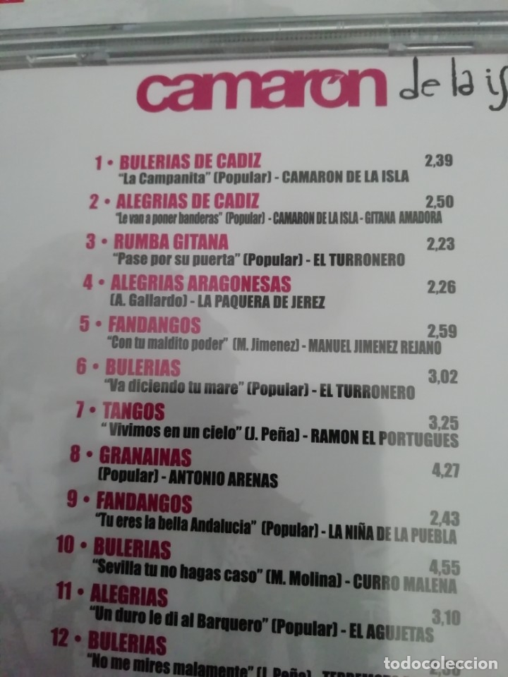 CDs de m&uacute;sica: 2 CD camar&oacute;n de la isla y otros - Foto 2