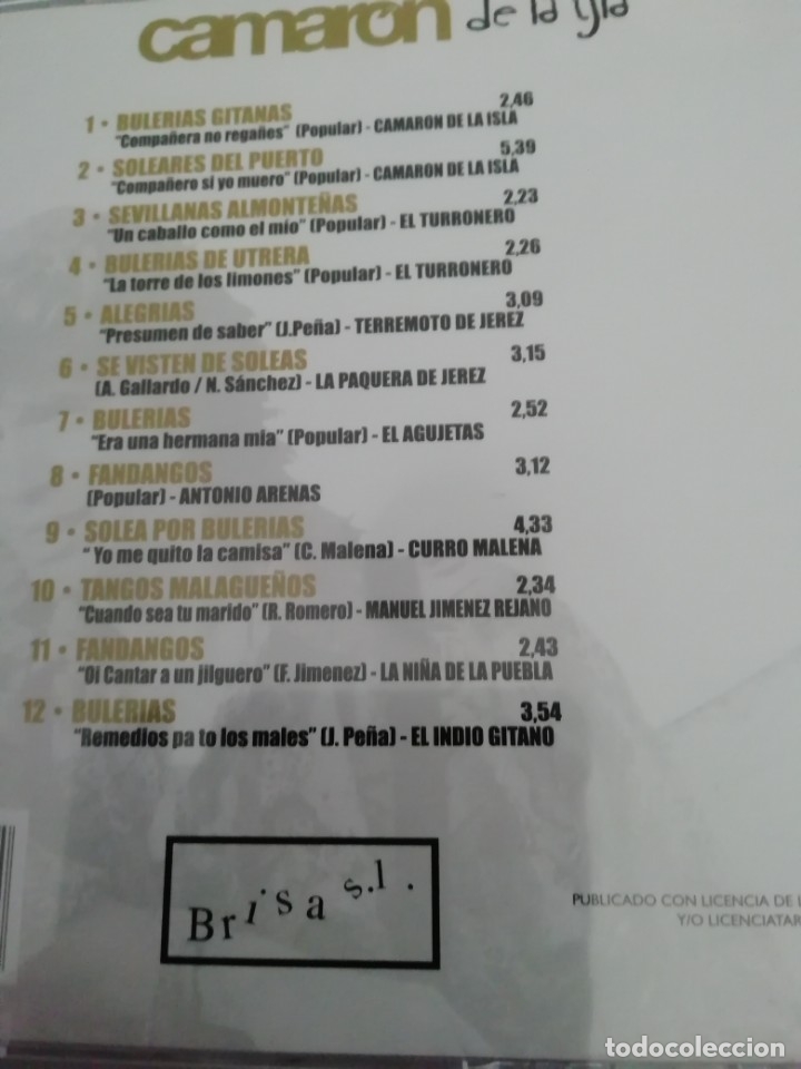 CDs de m&uacute;sica: 2 CD camar&oacute;n de la isla y otros - Foto 3